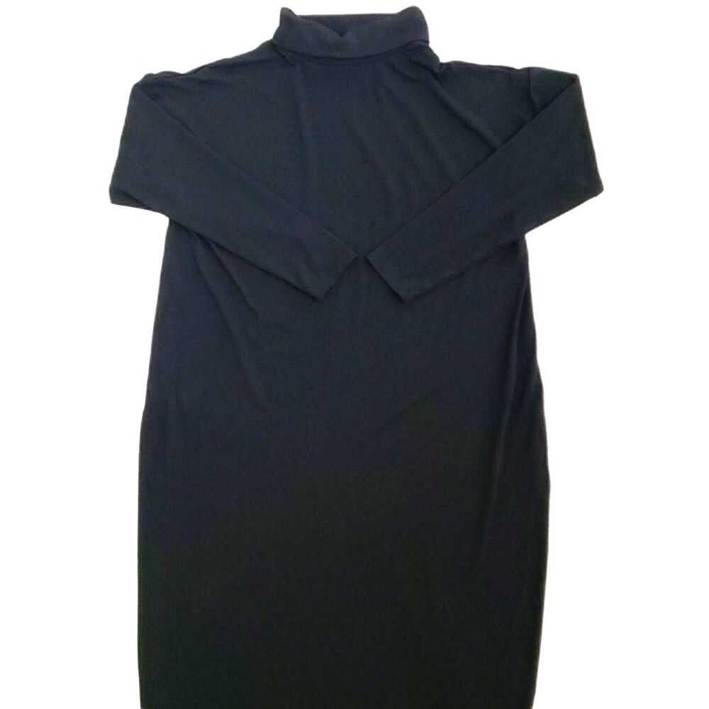 Isabella Oliver Women Black Turtle Neck Maternity Dress Size 1 - Picture 3 of 8